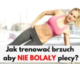 Kobieta wykonuje boczne deski, ćwiczenia na brzuch nie obciążające kręgosłupa.