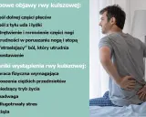 Mężczyzna z rwą kulszową, cierpiący na ból pleców, który może być spowodowany pracą fizyczną.