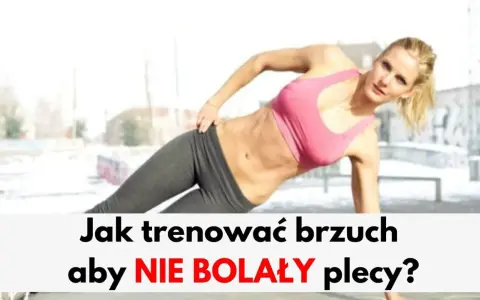 Kobieta wykonuje boczne deski, ćwiczenia na brzuch nie obciążające kręgosłupa.