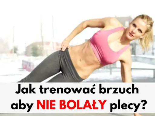 Kobieta wykonuje boczne deski, ćwiczenia na brzuch nie obciążające kręgosłupa.