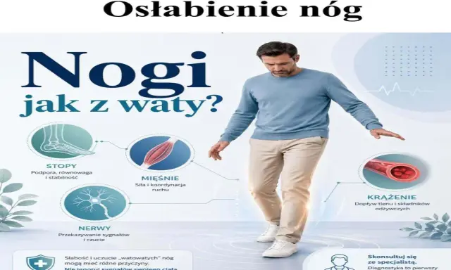 Osłabienie nóg: brak siły w nogach przyczyny mogą być związane ze stopami, mięśniami, nerwami lub krążeniem. Nie ignoruj sygnałów.